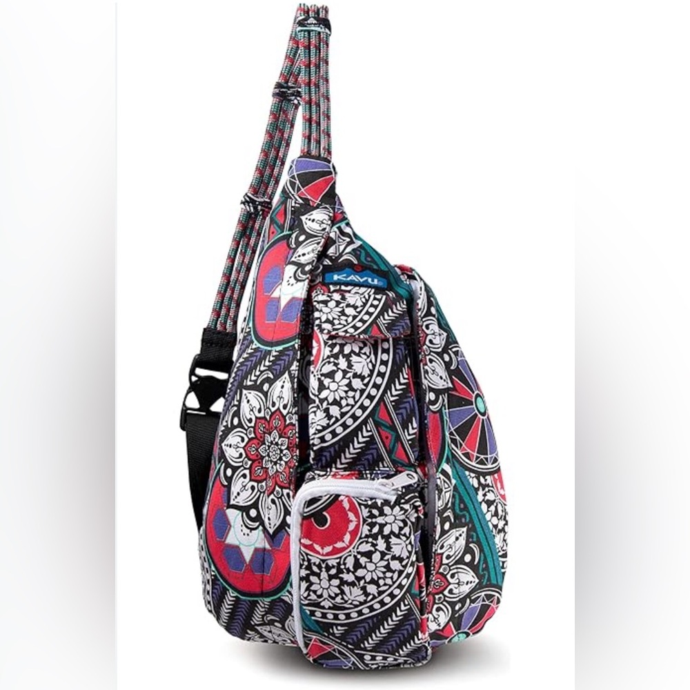 KAVU Rope Bag Sling Crossbody Backpack Travel Cotton Purse Spring Hodgepodge